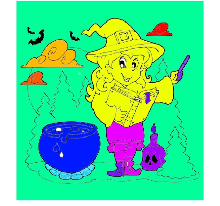 Halloween Coloring Contest Winner